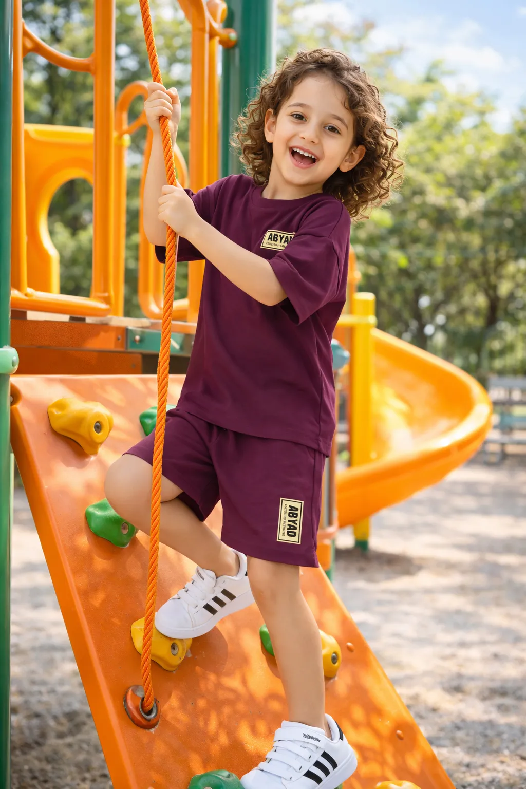 T-shirt & Shorts Plum