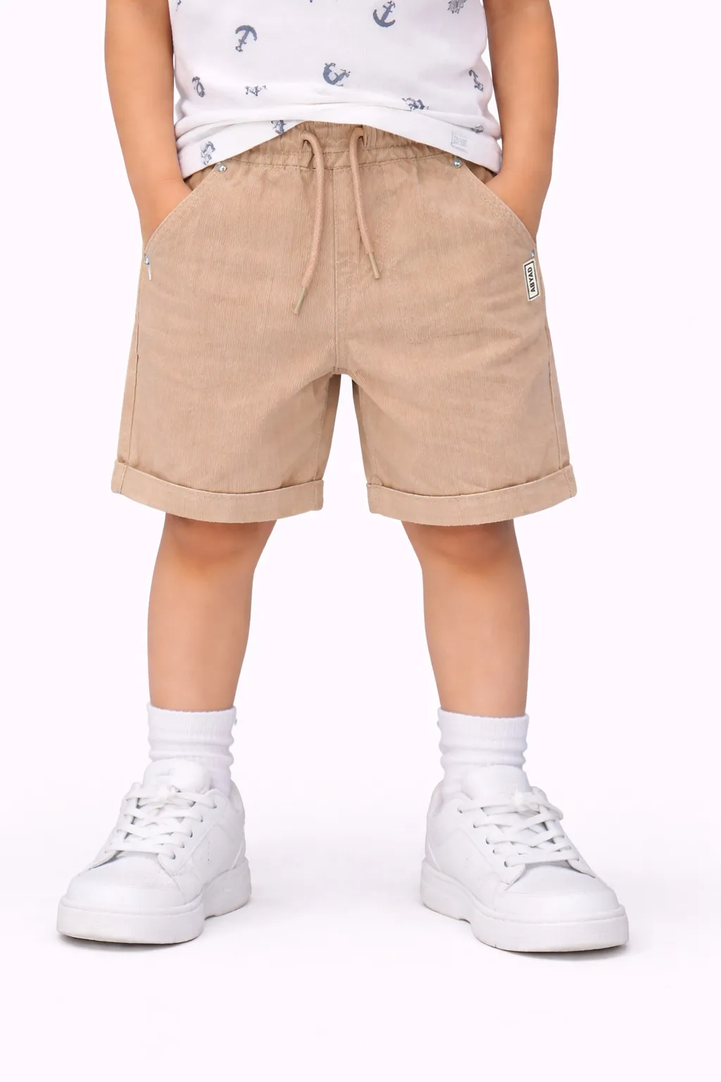 Twill Utility Shorts In Sand (2)
