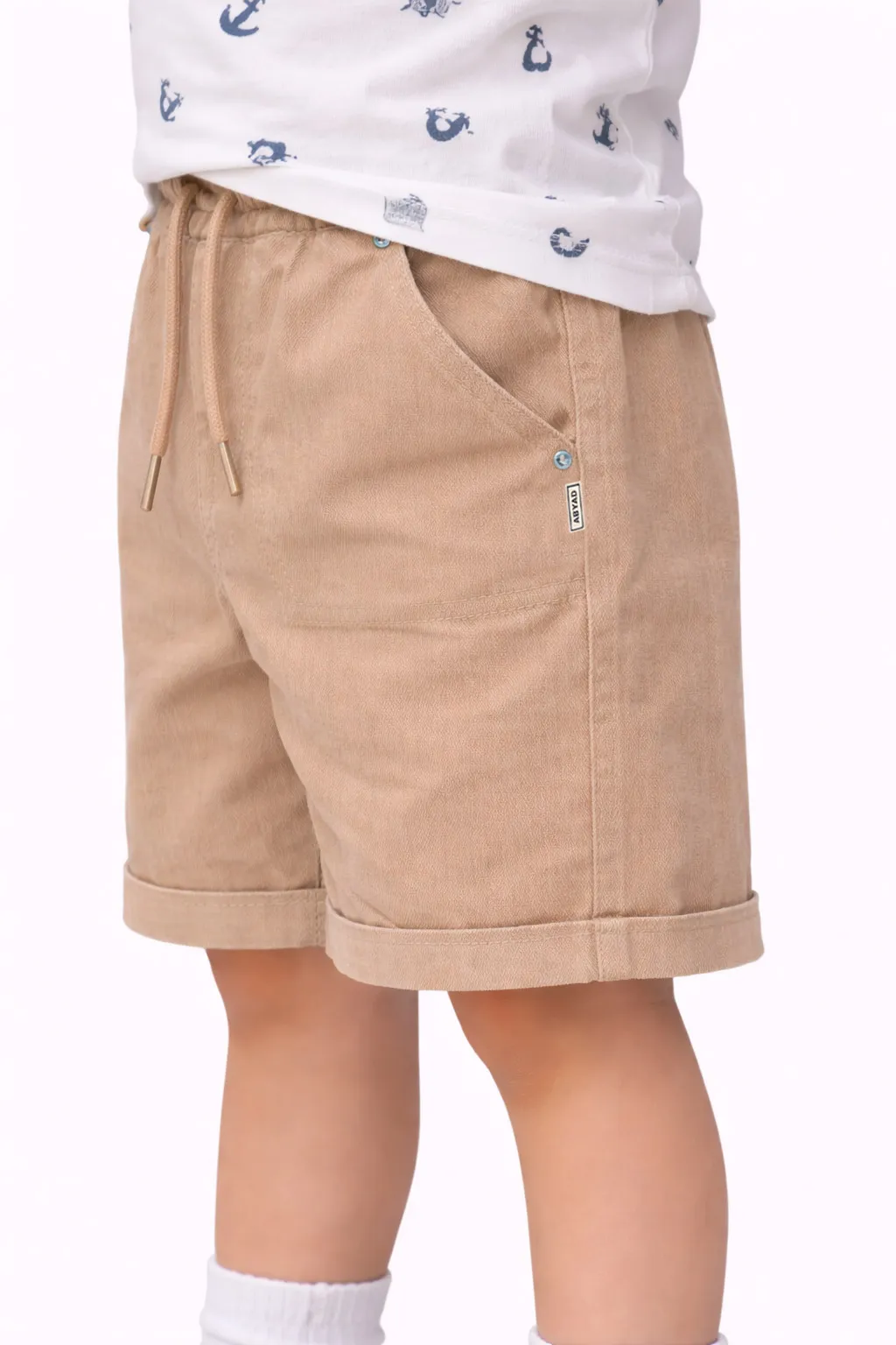 Twill Utility Shorts In Sand (4)