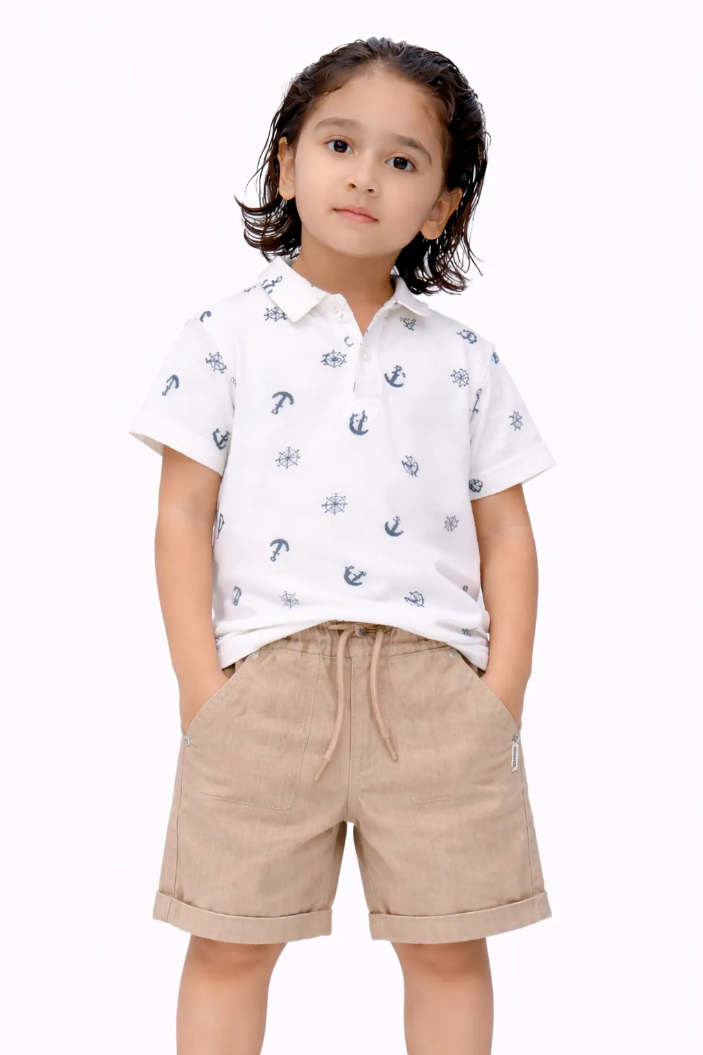 Twill Utility Shorts In Sand (7)